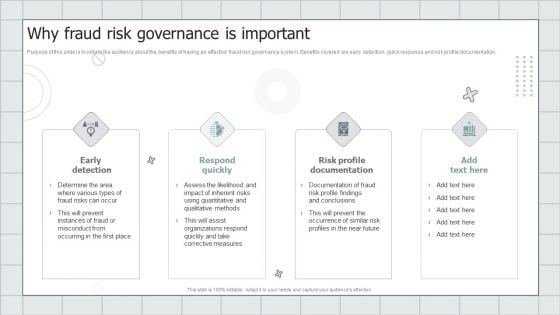 Fraud Avoidance Playbook Why Fraud Risk Governance Is Important Designs PDF