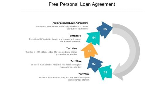 Free Personal Loan Agreement Ppt PowerPoint Presentation Ideas Example Topics Cpb