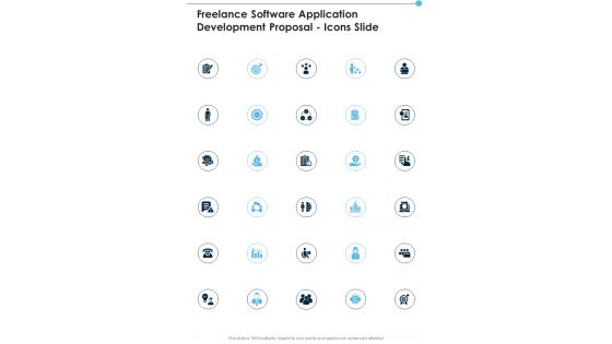 Freelance Software Application Development Proposal Icons Slide One Pager Sample Example Document