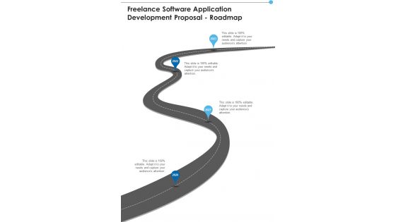 Freelance Software Application Development Proposal Roadmap One Pager Sample Example Document Freelance Software Application Development Proposal Roadmap One Pager Sample Example Document