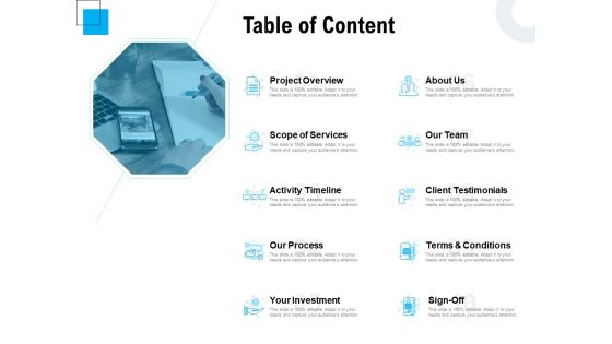 Freelancer RFP Table Of Content Ppt PowerPoint Presentation Summary Background Image PDF Freelancer RFP Table Of Content Ppt PowerPoint Presentation Summary Background Image PDF
