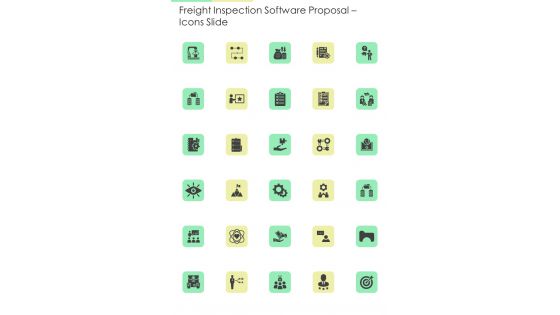 Freight Inspection Software Proposal Icons Slide One Pager Sample Example Document