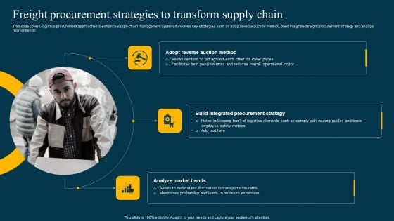 Freight Procurement Strategies To Transform Supply Chain Elements PDF