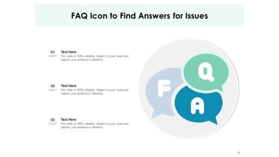 Frequently Asked Questions Icon Exclamation Business Ppt PowerPoint Presentation Complete Deck