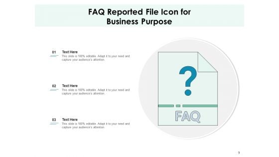 Frequently Asked Questions Icon Exclamation Business Ppt PowerPoint Presentation Complete Deck