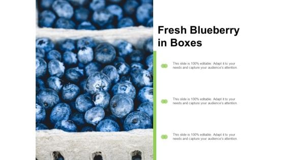 Fresh Blueberry In Boxes Ppt Powerpoint Presentation Layouts Visuals