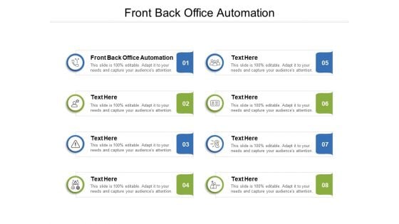 Front Back Office Automation Ppt PowerPoint Presentation Inspiration Graphics Download Cpb