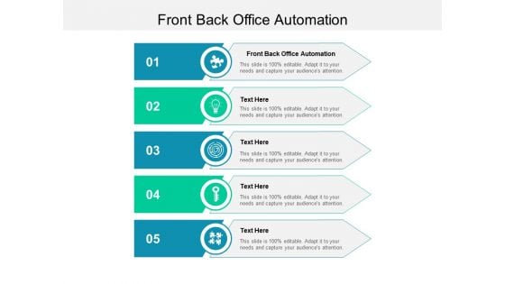 Front Back Office Automation Ppt PowerPoint Presentation Professional Graphics Design Cpb