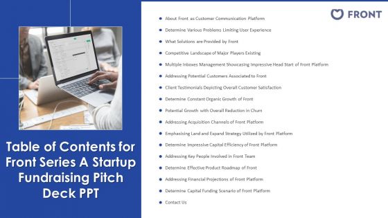 Front Series A Startup Fundraising Pitch Deck PPT Ppt PowerPoint Presentation Complete Deck With Slides