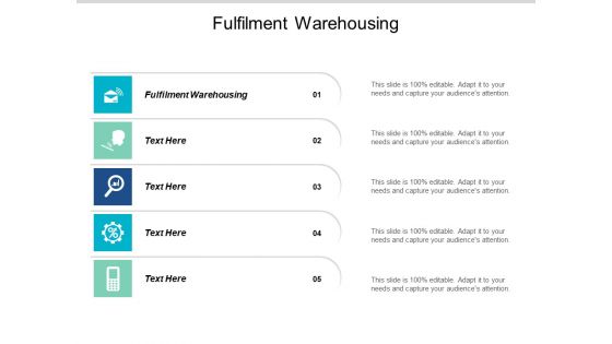 Fulfilment Warehousing Ppt PowerPoint Presentation Styles Graphics Design Cpb