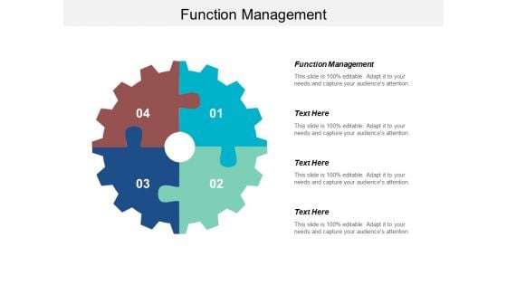 Function Management Ppt Powerpoint Presentation Summary Model Cpb