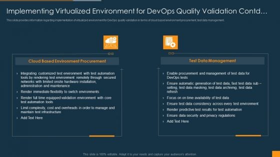 Function Of Quality Assurance In Devops IT Implementing Virtualized Environment For Devops Quality Validation Contd Background PDF Function Of Quality Assurance In Devops IT Implementing Virtualized Environment For Devops Quality Validation Contd Background PDF