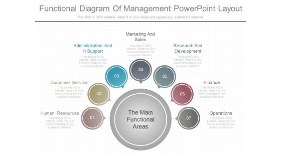 Functional Diagram Of Management Powerpoint Layout