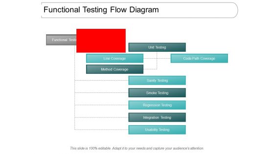 Functional Testing Flow Diagram Ppt PowerPoint Presentation Diagram Templates