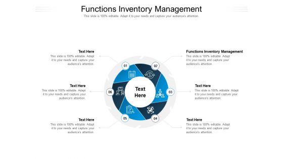 Functions Inventory Management Ppt PowerPoint Presentation Summary Graphics Example Cpb Pdf