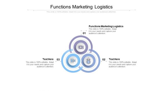 Functions Marketing Logistics Ppt PowerPoint Presentation Outline Brochure Cpb