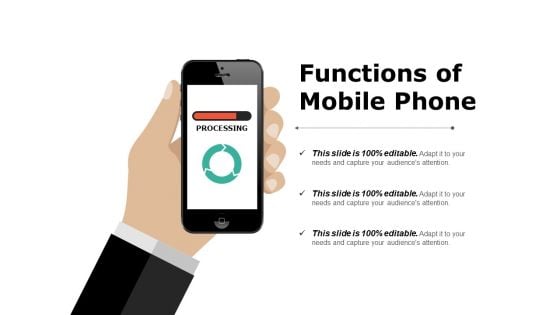 Functions Of Mobile Phone Ppt PowerPoint Presentation Infographics Microsoft