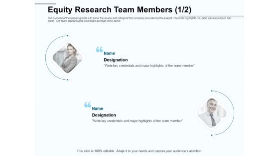 Fund Investment Advisory Statement Equity Research Team Members Communication Demonstration PDF