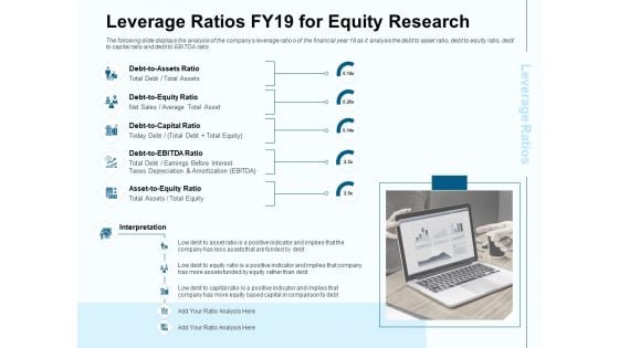 Fund Investment Advisory Statement Leverage Ratios FY19 For Equity Research Ppt Slides Format PDF
