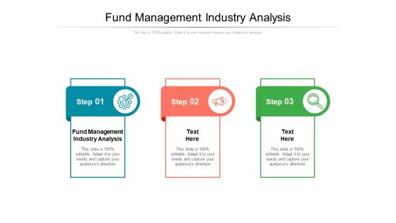 Fund Management Industry Analysis Ppt PowerPoint Presentation Pictures Icon Cpb Pdf