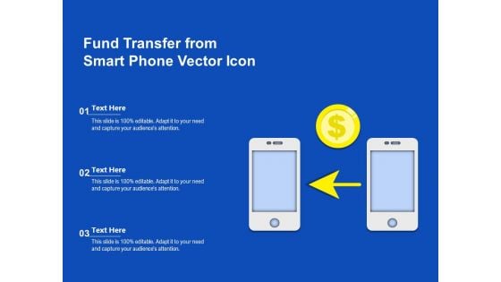 Fund Transfer From Smart Phone Vector Icon Ppt PowerPoint Presentation File Graphic Tips PDF