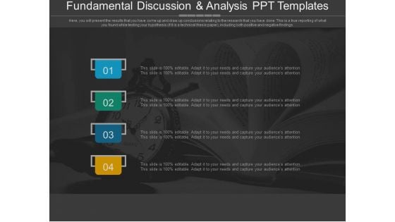 Fundamental Discussion And Analysis Ppt Templates