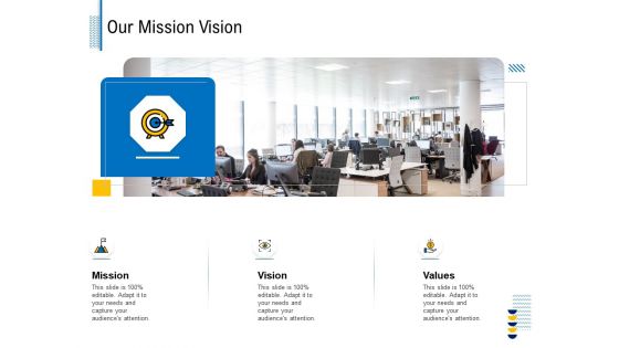 Fundamentals Of Business Organization Our Mission Vision Ppt Portfolio Themes PDF