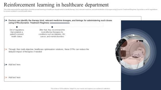 Fundamentals Of Reinforcement Reinforcement Learning In Healthcare Department Diagrams PDF