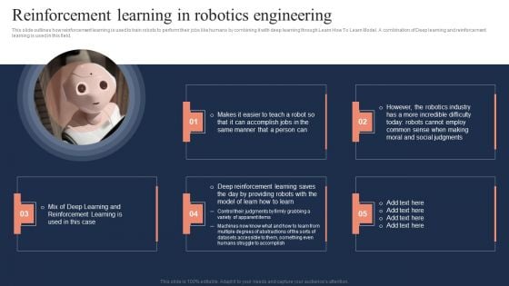 Fundamentals Of Reinforcement Reinforcement Learning In Robotics Engineering Structure PDF