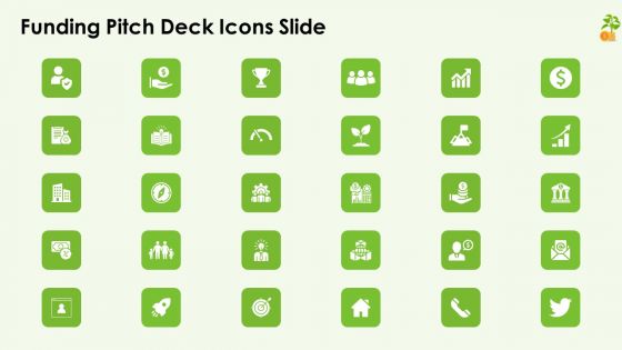 Funding Pitch Deck Icons Slide Ppt Ideas PDF