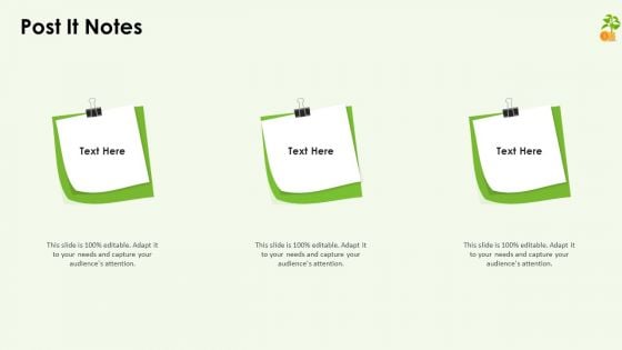 Funding Pitch Deck Post It Notes Ppt Icon Background PDF