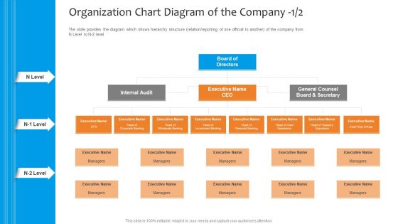 Funding Pitch To Raise Funds From PE Organization Chart Diagram Of The Company Board Graphics PDF