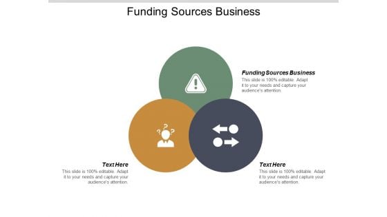 Funding Sources Business Ppt PowerPoint Presentation Infographic Template Graphics Example Cpb