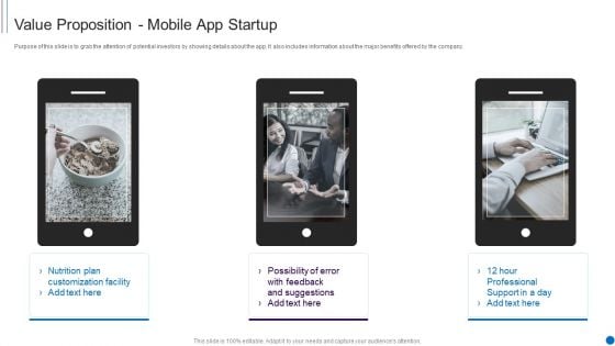 Fundraising Smartphone Application Startup Value Proposition Mobile App Startup Elements PDF Fundraising Smartphone Application Startup Value Proposition Mobile App Startup Elements PDF