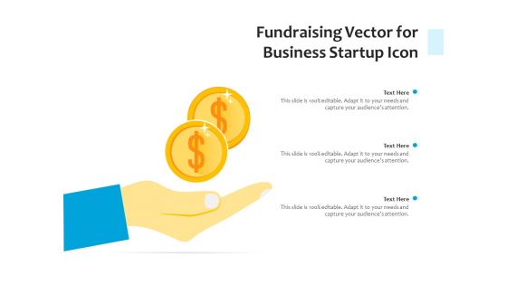 Fundraising Vector For Business Startup Icon Ppt PowerPoint Presentation File Example PDF