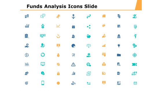 Funds Analysis Icons Slide Ppt PowerPoint Presentation Ideas Background Image