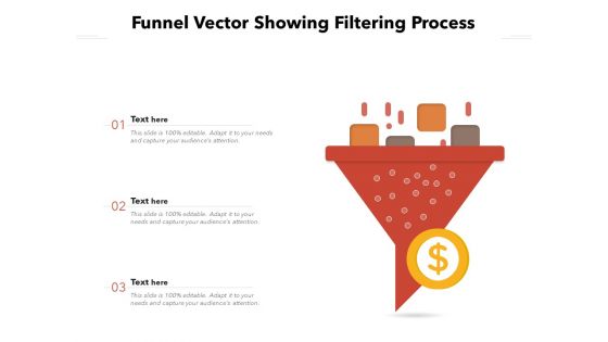 Funnel Vector Showing Filtering Process Ppt PowerPoint Presentation File Templates PDF