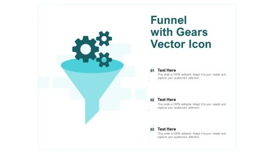 Funnel With Gears Vector Icon Ppt PowerPoint Presentation Inspiration Layouts