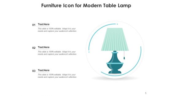 Furnishing Icon Furniture Icon Ppt PowerPoint Presentation Complete Deck