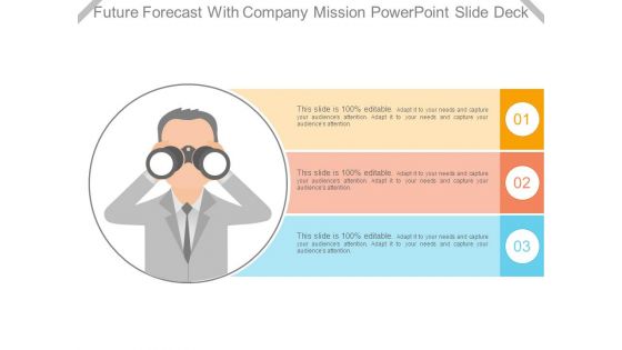 Future Forecast With Company Mission Powerpoint Slide Deck