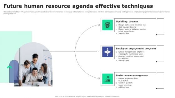 Future Human Resource Agenda Effective Techniques Brochure PDF