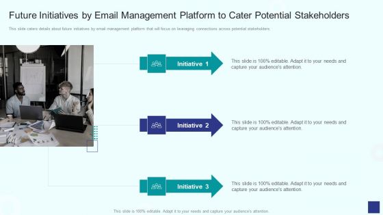Future Initiatives By Email Management Platform To Cater Potential Stakeholders Information PDF