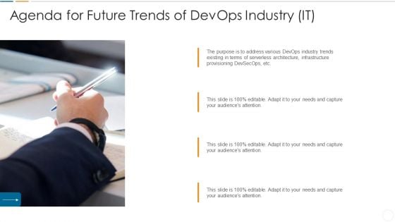 Future Trends Of Devops Industry IT Agenda For Future Trends Of Devops Industry IT Microsoft PDF