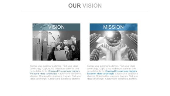 Future Vision And Mission Corporate Layout Powerpoint Slides