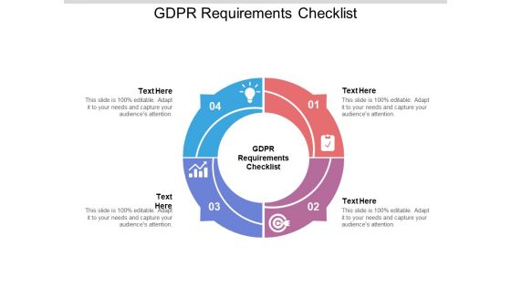 GDPR Requirements Checklist Ppt PowerPoint Presentation Inspiration Good Cpb Pdf