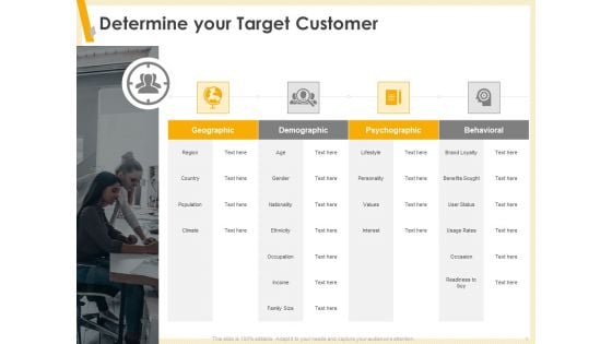 Gaining Product Market Solution Fit Determine Your Target Customer Ppt PowerPoint Presentation Pictures Aids PDF Gaining Product Market Solution Fit Determine Your Target Customer Ppt PowerPoint Presentation Pictures Aids PDF