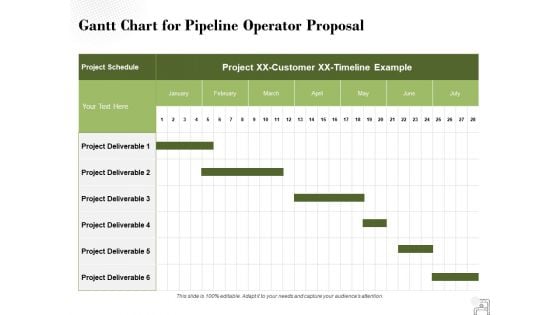 Gantt Chart For Pipeline Operator Proposal Ppt PowerPoint Presentation Styles Slide Portrait Gantt Chart For Pipeline Operator Proposal Ppt PowerPoint Presentation Styles Slide Portrait
