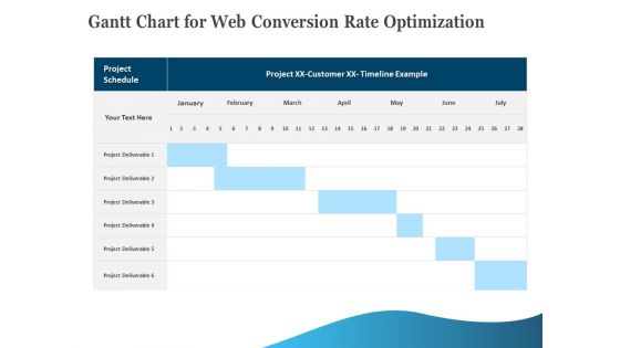 Gantt Chart For Web Conversion Rate Optimization Download PDF