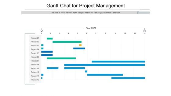 Gantt Chat For Project Management Ppt PowerPoint Presentation Gallery Display PDF