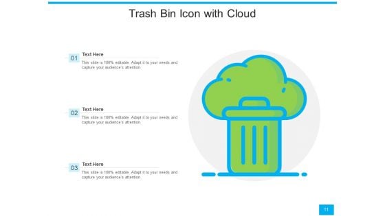 Garbage Trash Folder Icon Ppt PowerPoint Presentation Complete Deck